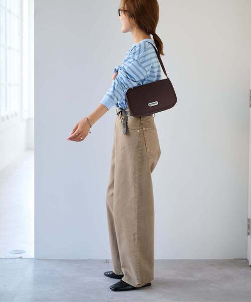 OUTDOOR PRODUCTS（アウトドアプロダクツ）の「BORDER&PLANEWIDE ロンTEE（Tシャツ/カットソー・レディース・スカイブルー/ホワイト/チャコールグレー・FREE）」の22枚目の写真