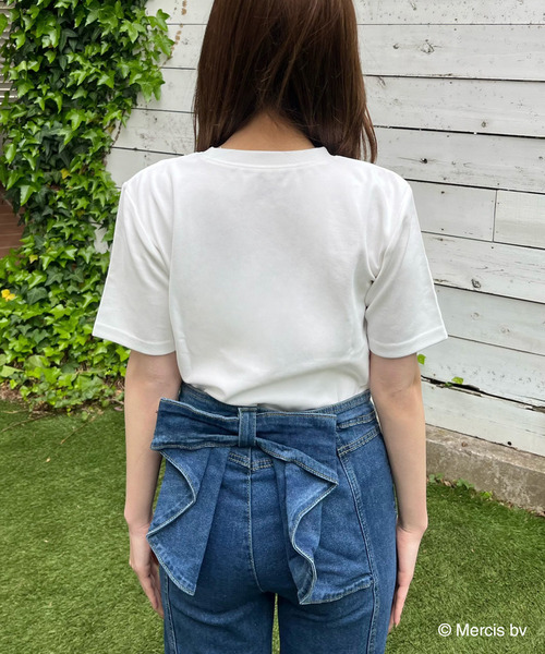 MIIA(ミーア)の「miffy ジュエルパールTシャツ(Tシャツ/カットソー・レディース・ブラック/オフホワイト・FREE)」の19枚目の写真