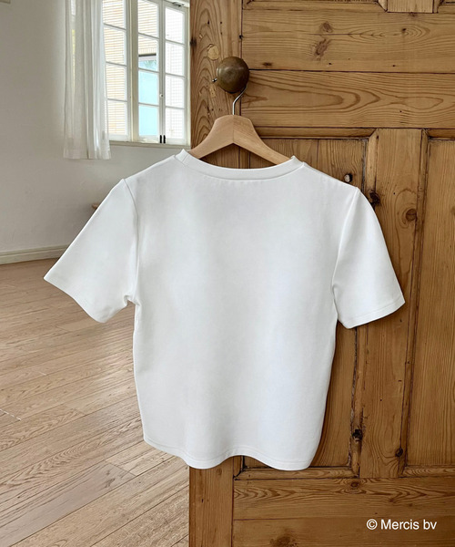 MIIA(ミーア)の「miffy ジュエルパールTシャツ(Tシャツ/カットソー・レディース・ブラック/オフホワイト・FREE)」の9枚目の写真