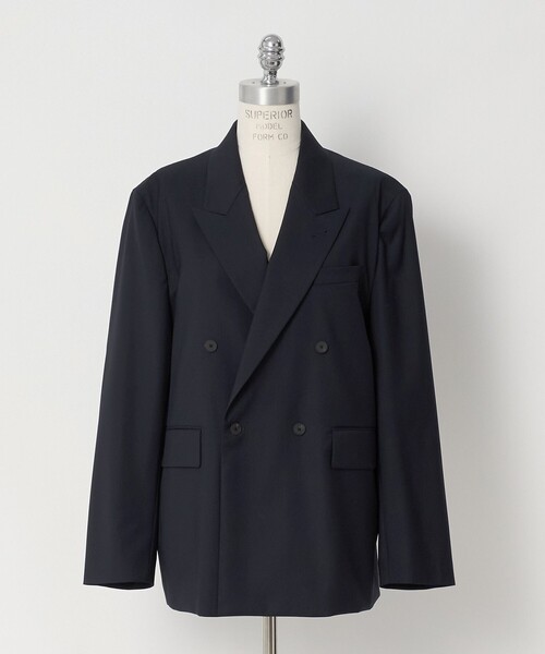 LOEFF(ロエフ)の「<LOEFF>ポプリン ボックス ジャケット(テーラードジャケット・レディース・ベージュ/ネイビー・0/1)」の11枚目の写真