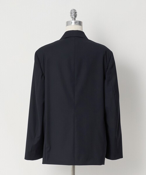 LOEFF(ロエフ)の「<LOEFF>ポプリン ボックス ジャケット(テーラードジャケット・レディース・ベージュ/ネイビー・0/1)」の12枚目の写真