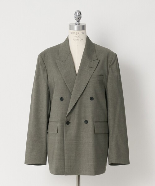 LOEFF(ロエフ)の「<LOEFF>ポプリン ボックス ジャケット(テーラードジャケット・レディース・ベージュ/ネイビー・0/1)」の19枚目の写真