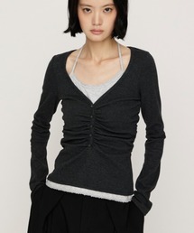SLY（スライ）の「【大人気アイテムがWEB限定で再入荷!】LAYERED LIKE CUT TOPS レイヤードライクカットトップス 秋服（Tシャツ/カットソー）」