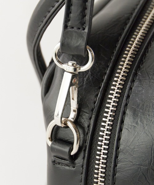 UNSTOA(アンストア)の「Compact Size with Mini Pouch Faux Leather 2-Way Handbag 秋服 冬服(ハンドバッグ・レディース・ブラック・FREE)」の10枚目の写真