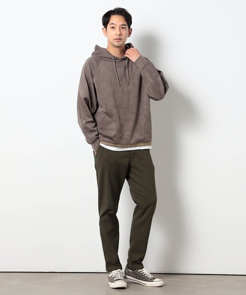 Grand PARK(グランドパーク)の「裏起毛レギンスイージーパンツ(その他パンツ・メンズ・ベージュ/チャコールグレー/ダークブラウン/カーキ/ネイビー/ブラック・M/L/XL)」の10枚目の写真
