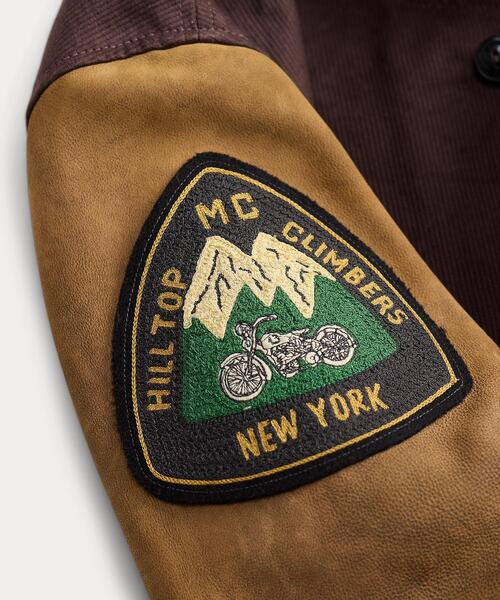 RRL(ダブル アール エル)の「レザースリーブ ベースボール ジャケット(その他アウター・メンズ・レッド・S/M/L/XL/XS/XXL)」の8枚目の写真