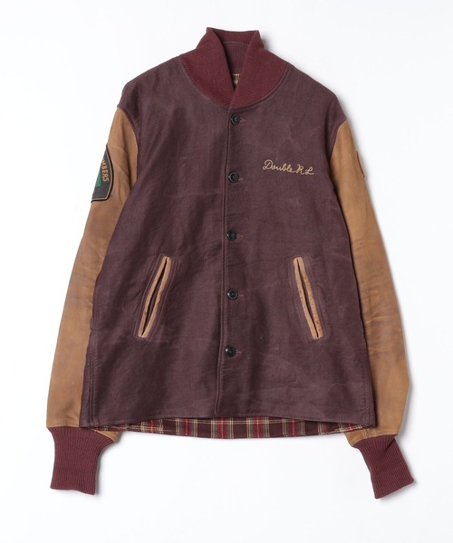 RRL(ダブル アール エル)の「レザースリーブ ベースボール ジャケット(その他アウター・メンズ・レッド・S/M/L/XL/XS/XXL)」の5枚目の写真