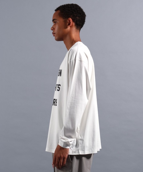 NUMERALS（ヌメラルズ）の「[NUMERALS]NO WORRIES MESSAGE GRAPHIC TEE（Tシャツ/カットソー・メンズ・ベージュ/ブラック・MEDIUM/LARGE）」の22枚目の写真