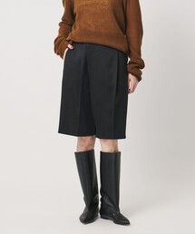 <conte>アシンメトリー タック ハーフパンツ
