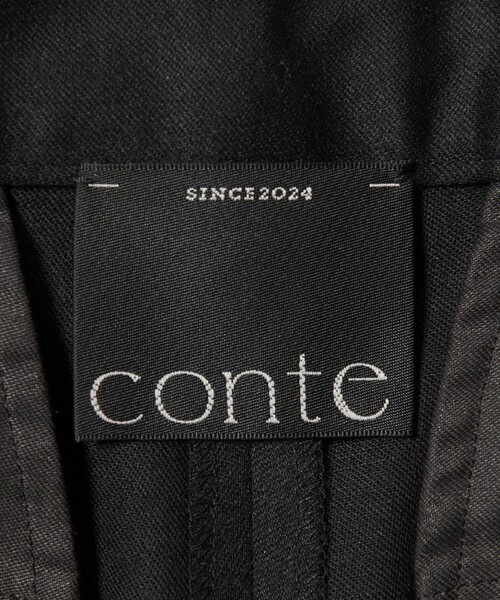 conte（コンテ）の「＜conte＞アシンメトリー タック ハーフパンツ（その他パンツ・レディース・ブラック/ダークブラウン・38/36）」の19枚目の写真