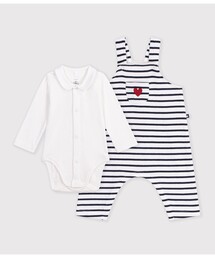 PETIT BATEAU | ベビー２点セット(ロンパース)