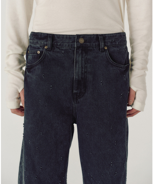 MMIC(エムエムアイシー)の「GLEAM TRACE JEANS (BLACK)(デニムパンツ・メンズ・その他・LARGE/MEDIUM/SMALL)」の5枚目の写真