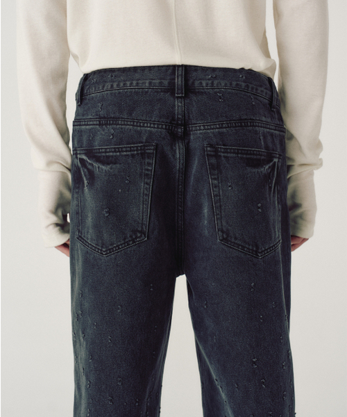MMIC(エムエムアイシー)の「GLEAM TRACE JEANS (BLACK)(デニムパンツ・メンズ・その他・LARGE/MEDIUM/SMALL)」の6枚目の写真