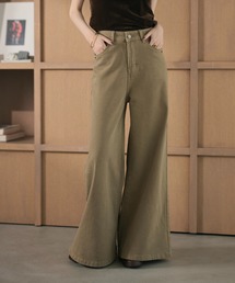 nuance color flare wide pants /ニュアンスカラーフレアワイドパンツ