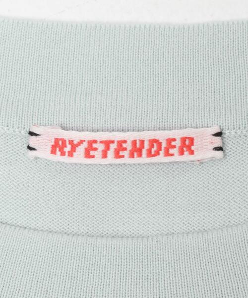 RYE TENDER（ライテンダー）の「RYE TENDER　CENTRE TEEB（Tシャツ/カットソー・レディース・ライトブルー/ブラウン・1）」の4枚目の写真