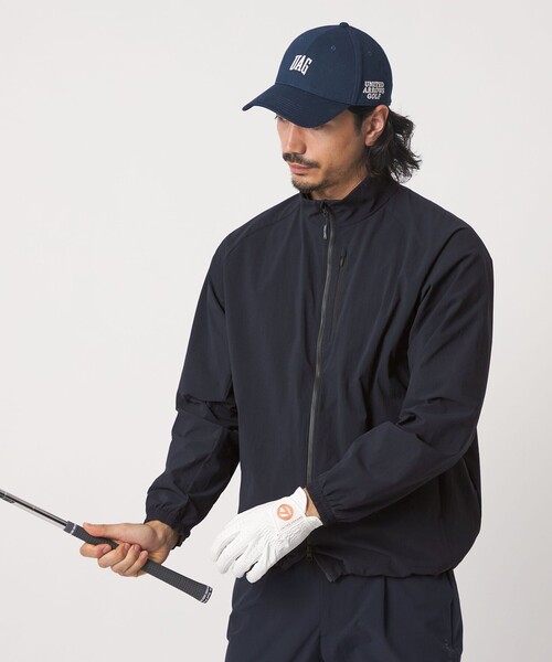 UNITED ARROWS GOLF(ユナイテッドアローズゴルフ)の「メンズ 360°マスター スタンド ジップ ブルゾン 撥水 ストレッチ(その他アウター・メンズ・ブラック/ネイビー・M/L/XL)」の1枚目の写真