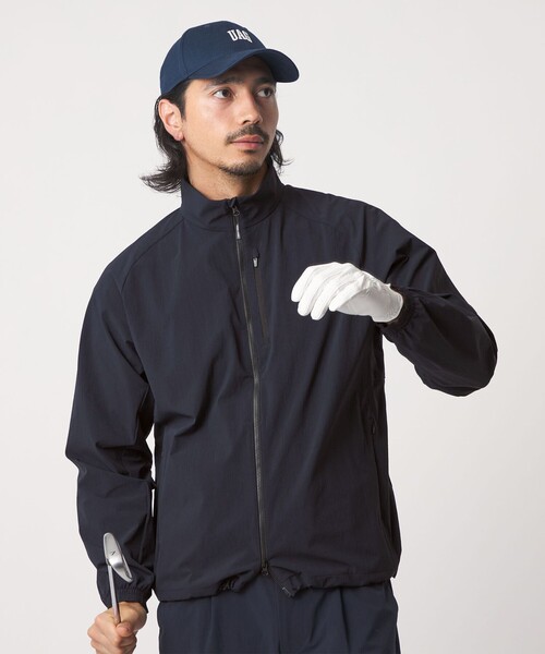 UNITED ARROWS GOLF(ユナイテッドアローズゴルフ)の「メンズ 360°マスター スタンド ジップ ブルゾン 撥水 ストレッチ(その他アウター・メンズ・ブラック/ネイビー・M/L/XL)」の15枚目の写真