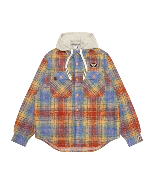 AAPE BY A BATHING APE（エーエイプバイアベイシングエイプ）の「AAPE LONG SLEEVE SHIRT(Detachable)（シャツ/ブラウス・メンズ・ブルー系その他/ライトオレンジ系1・MEDIUM）」の2枚目の写真