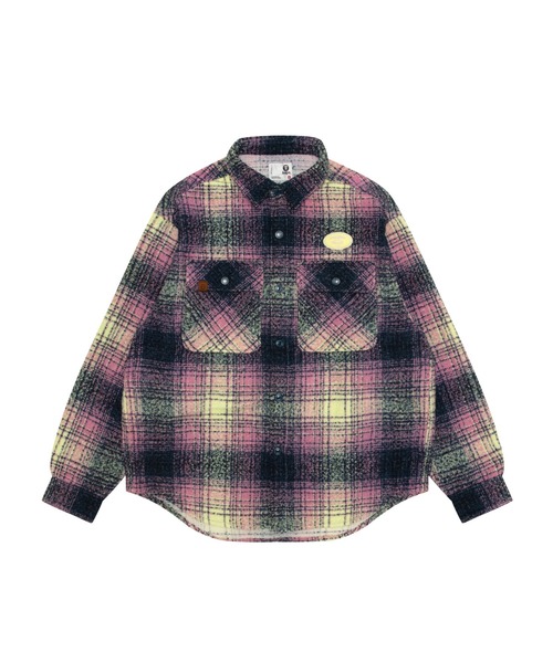 AAPE BY A BATHING APE（エーエイプバイアベイシングエイプ）の「AAPE LONG SLEEVE SHIRT(Detachable)（シャツ/ブラウス・メンズ・ブルー系その他/ライトオレンジ系1・MEDIUM）」の4枚目の写真