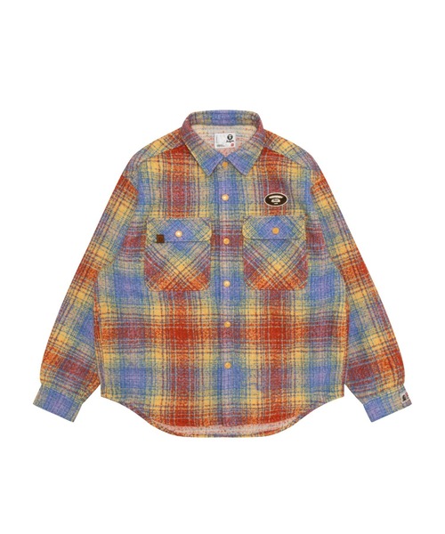 AAPE BY A BATHING APE（エーエイプバイアベイシングエイプ）の「AAPE LONG SLEEVE SHIRT(Detachable)（シャツ/ブラウス・メンズ・ブルー系その他/ライトオレンジ系1・MEDIUM）」の12枚目の写真