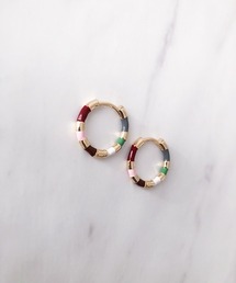 カラーサークルフープピアス
