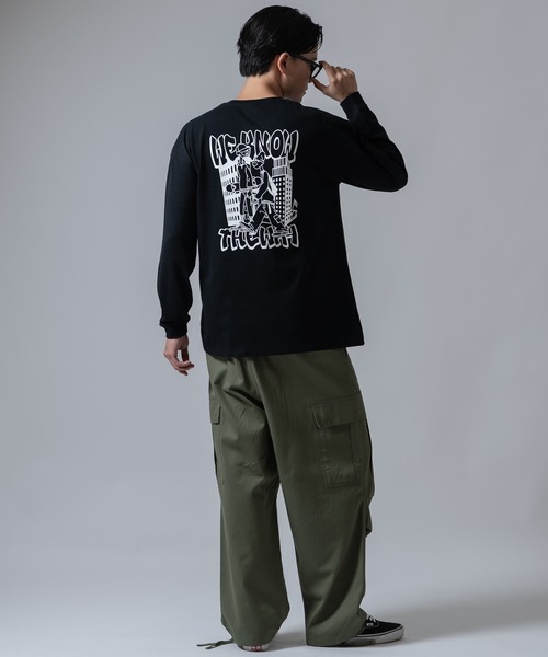SIDEWAY STANCE(サイドウェイスタンス)の「【SIDEWAY STANCE】スケボー 長袖Tシャツ(Tシャツ/カットソー・メンズ・ブラック/ライトグレー/ホワイト・X-LARGE/LARGE/SMALL/MEDIUM)」の18枚目の写真