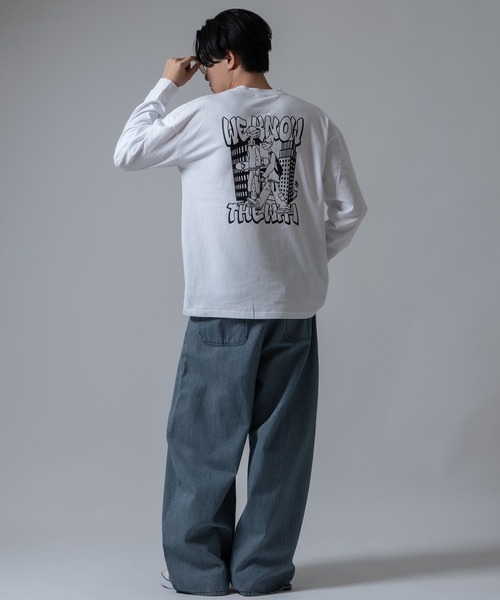 SIDEWAY STANCE(サイドウェイスタンス)の「【SIDEWAY STANCE】スケボー 長袖Tシャツ(Tシャツ/カットソー・メンズ・ブラック/ライトグレー/ホワイト・X-LARGE/LARGE/SMALL/MEDIUM)」の4枚目の写真