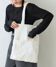 【WEB限定】復刻!A4サイズ収納可能カラビナ付きスパンコールバッグ