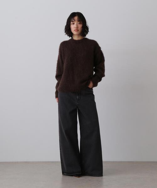 YLEVE(イレーヴ)の「YLEVE / MOHAIR NAPPING KNIT PULL OVER(ニット/セーター・レディース・ブラウン/ブルー・1)」の3枚目の写真