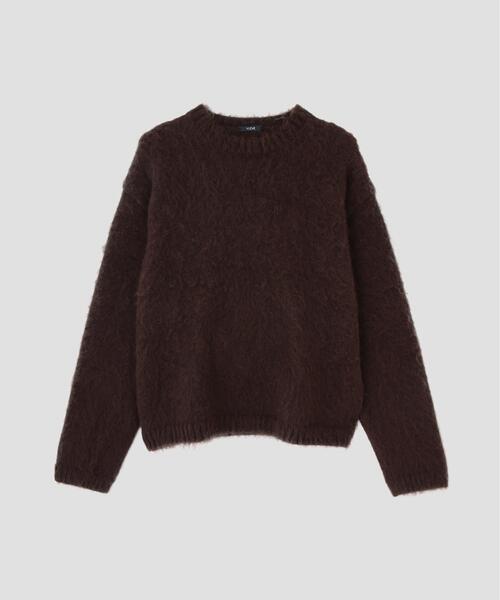 YLEVE(イレーヴ)の「YLEVE / MOHAIR NAPPING KNIT PULL OVER(ニット/セーター・レディース・ブラウン/ブルー・1)」の4枚目の写真