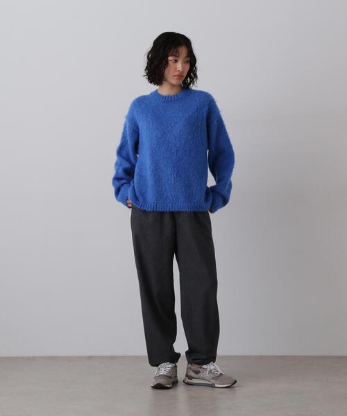 YLEVE(イレーヴ)の「YLEVE / MOHAIR NAPPING KNIT PULL OVER(ニット/セーター・レディース・ブラウン/ブルー・1)」の6枚目の写真
