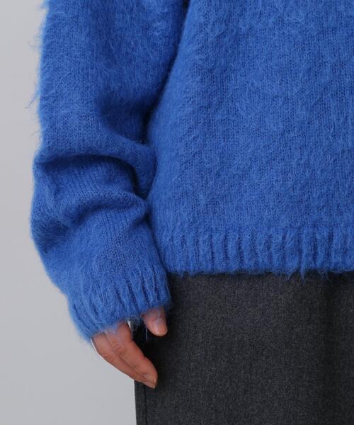 YLEVE(イレーヴ)の「YLEVE / MOHAIR NAPPING KNIT PULL OVER(ニット/セーター・レディース・ブラウン/ブルー・1)」の11枚目の写真