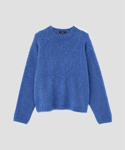 YLEVE(イレーヴ)の「YLEVE / MOHAIR NAPPING KNIT PULL OVER(ニット/セーター・レディース・ブラウン/ブルー・1)」の12枚目の写真