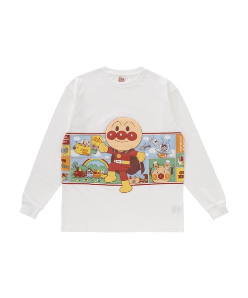 ANPANMAN KIDS COLLECTION(アンパンマンキッズコレクション)の「アンパンマンとなかまたち長袖Tシャツ 大人(Tシャツ/カットソー・メンズ・オフホワイト・S/M/L/LL)」の3枚目の写真