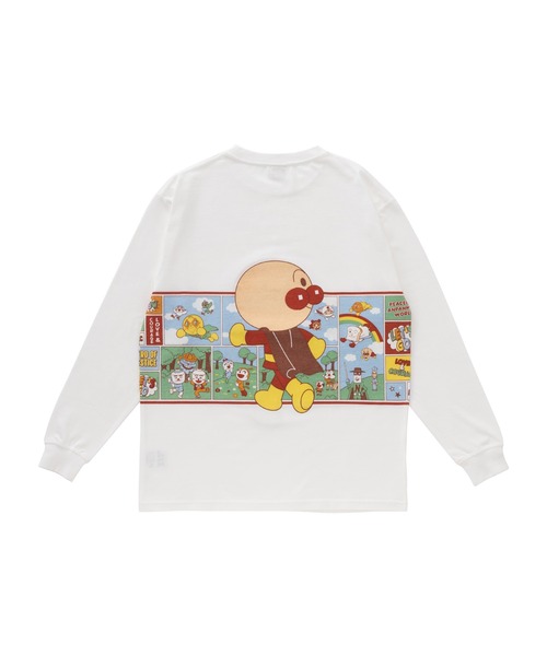 ANPANMAN KIDS COLLECTION(アンパンマンキッズコレクション)の「アンパンマンとなかまたち長袖Tシャツ 大人(Tシャツ/カットソー・メンズ・オフホワイト・S/M/L/LL)」の5枚目の写真