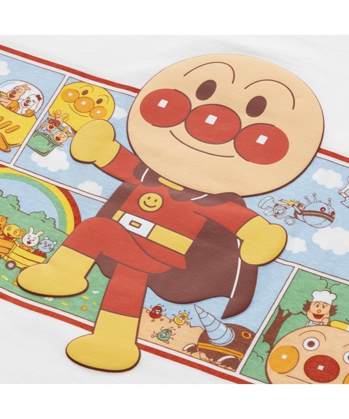 ANPANMAN KIDS COLLECTION(アンパンマンキッズコレクション)の「アンパンマンとなかまたち長袖Tシャツ 大人(Tシャツ/カットソー・メンズ・オフホワイト・S/M/L/LL)」の4枚目の写真