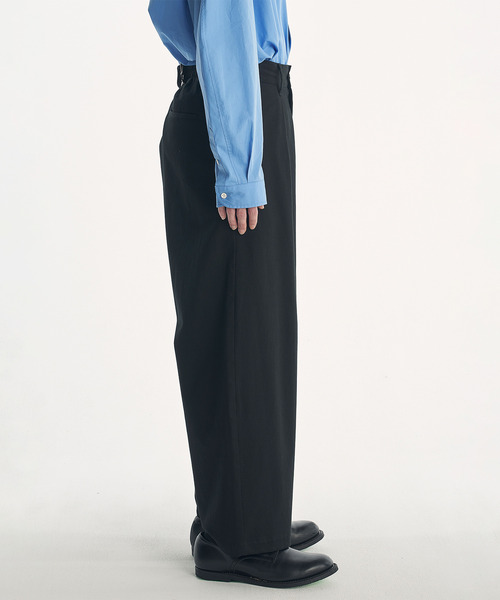 VICTIM（ヴィクティム）の「VICTIM ヴィクティム / EASY CHINO SLACKS タックワイドチノスラックス ストレッチイージーパンツ / VTM-26-P-116（チノパンツ・メンズ・ブラック/ブラウン/オフホワイト・1/2/3）」の15枚目の写真
