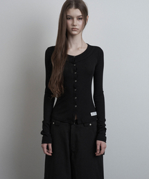 Silvery Layered Cardigan (black)