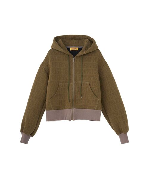 HYSTERIC GLAMOUR(ヒステリックグラマー)の「HYSTERIC DELIGHT ショート丈パーカー(パーカー・レディース・パープル/カーキ/ブラック・FREE)」の7枚目の写真