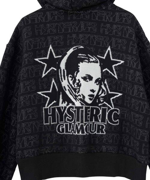 HYSTERIC GLAMOUR(ヒステリックグラマー)の「HYSTERIC DELIGHT ショート丈パーカー(パーカー・レディース・パープル/カーキ/ブラック・FREE)」の10枚目の写真