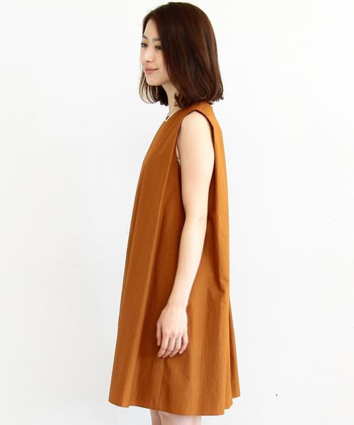 BEAUTY&YOUTH UNITED ARROWS（ビューティーアンドユースユナイテッドアローズ）の「BY∵ タイプライターAラインオールインワン（つなぎ/オールインワン・レディース・ブラウン/オリーブ・FREE）」の5枚目の写真