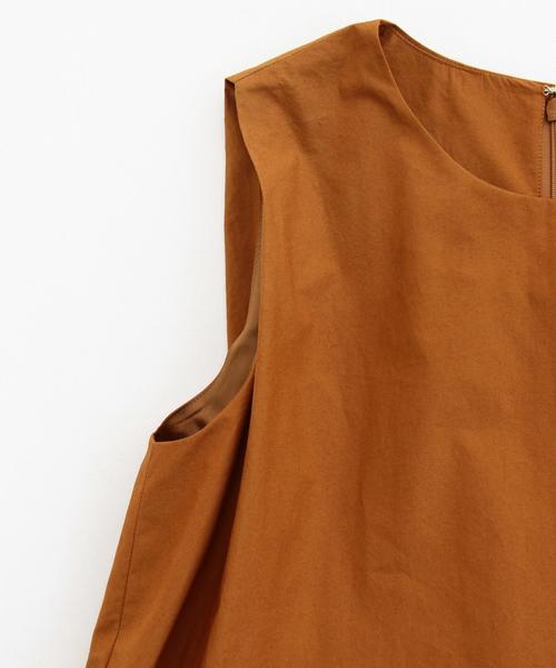 BEAUTY&YOUTH UNITED ARROWS（ビューティーアンドユースユナイテッドアローズ）の「BY∵ タイプライターAラインオールインワン（つなぎ/オールインワン・レディース・ブラウン/オリーブ・FREE）」の8枚目の写真