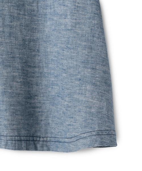 green label relaxing（グリーンレーベルリラクシング）の「■■■フリンジ キリカエ プルオーバー◆（Tシャツ/カットソー・キッズ・オフホワイト/ネイビー・105/125/135/115）」の6枚目の写真