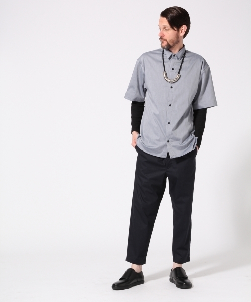 HARE(ハレ)の「ビッグワイドシャツ(HARE)(シャツ/ブラウス・メンズ・グレー/オフホワイト/ネイビー・SMALL/MEDIUM)」の6枚目の写真