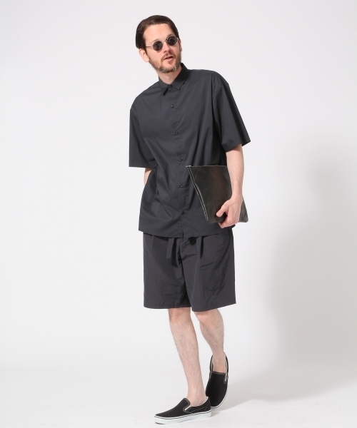 HARE(ハレ)の「ビッグワイドシャツ(HARE)(シャツ/ブラウス・メンズ・グレー/オフホワイト/ネイビー・SMALL/MEDIUM)」の7枚目の写真