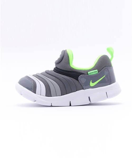 NIKE（ナイキ）の「NIKE:DYNAMO FREE TD(12～16㎝)（スニーカー・キッズ・ライトグレー/ネイビー・12/15 /16/13/14）」の3枚目の写真
