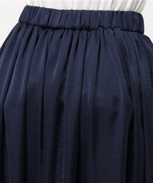 NATURAL BEAUTY BASIC（ナチュラルビューティーベーシック）の「ウィンテージサテンスカウチョ（その他パンツ・レディース・ベージュ/ネイビー・SMALL/MEDIUM）」の9枚目の写真