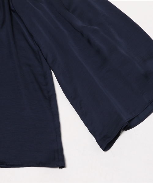 NATURAL BEAUTY BASIC（ナチュラルビューティーベーシック）の「ウィンテージサテンスカウチョ（その他パンツ・レディース・ベージュ/ネイビー・SMALL/MEDIUM）」の11枚目の写真