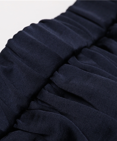 NATURAL BEAUTY BASIC（ナチュラルビューティーベーシック）の「ウィンテージサテンスカウチョ（その他パンツ・レディース・ベージュ/ネイビー・SMALL/MEDIUM）」の12枚目の写真