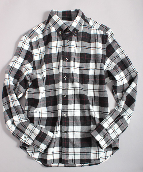 ESSENTIAL GARMENT MEN'S BIGI（エッセンシャルガーメントメンズビギ）の「【2016-17 A/W新作】起毛 BDチェックシャツ/raised fabric（シャツ/ブラウス・メンズ・ホワイト/レッド/ブルー・S/L/M）」の8枚目の写真
